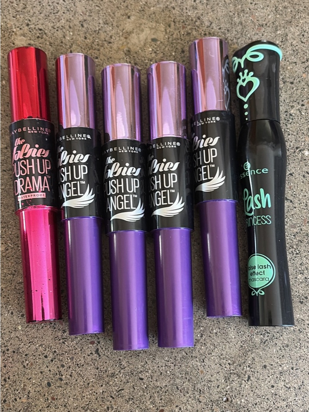 Maybelline Push Up Angel Mascara Set - Purple & Metallic Pink